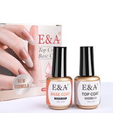 Nail Gel Top Coat Base Coat Set UV Gel Varnish Sealer Topcoat Manicure Nail Art Led Long Lasting Bond Aid