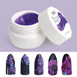 EA 24 Colors Sculpture Nail Gel Non Stick 3D Carved Plasticine UV Gel Varnish Creative DIY Nail Art Painting 3D Gel