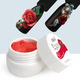 EA 24 Colors Sculpture Nail Gel Non Stick 3D Carved Plasticine UV Gel Varnish Creative DIY Nail Art Painting 3D Gel